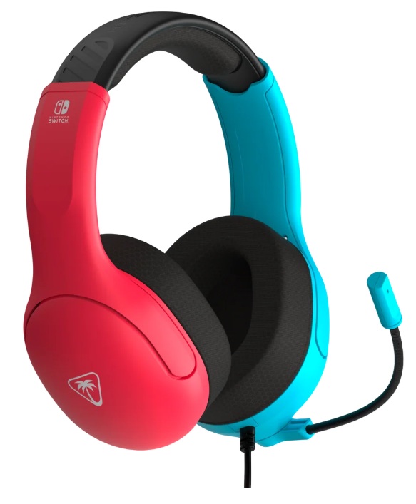 Căști de gaming  Turtle Beach - Airlite Fit, Switch/Switch Lite, Neon Blue/Red