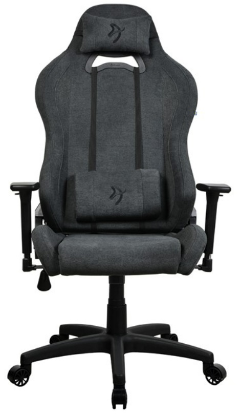 Scaun de gaming Arozzi - Torretta Soft Fabric V2, gri închis
