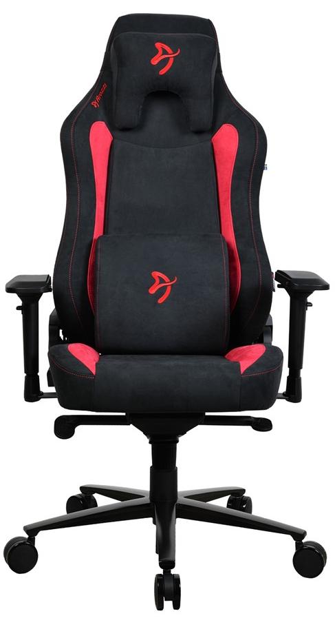 Scaun gaming Arozzi - Vernazza Supersoft, negru/roşu