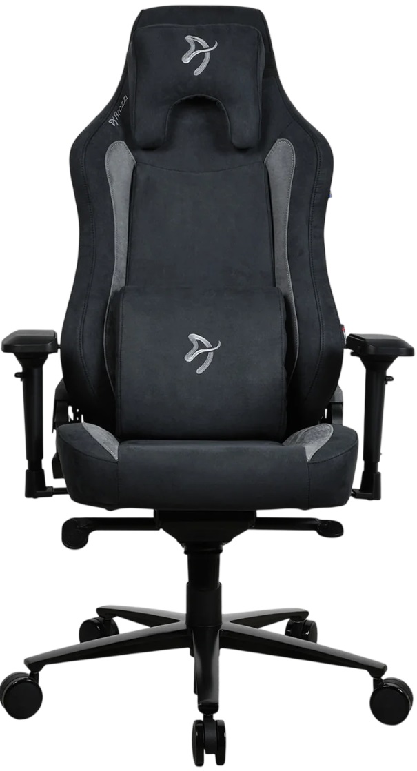 Scaun gaming Arozzi - Vernazza Supersoft, negru/gri