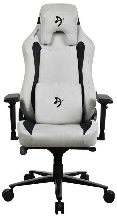 Scaun gaming Arozzi - Vernazza Supersoft, gri deschis