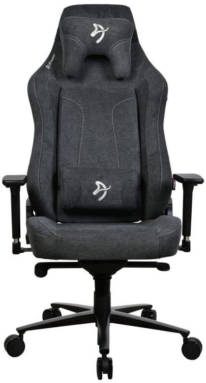 Scaun de gaming Arozzi - Vernazza XL Soft Fabric, gri închis