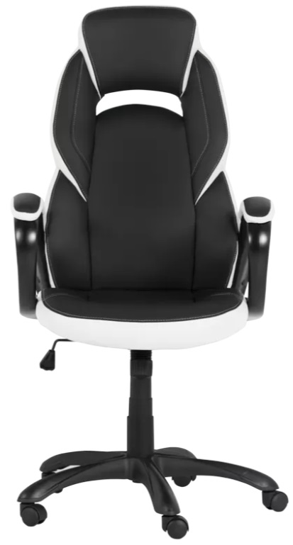 Scaun de gaming Carmen - 7511,negru/alb