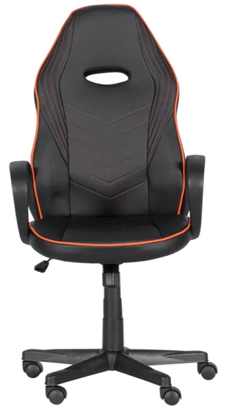 Scaun de gaming Carmen - 7530, negru/portocaliu