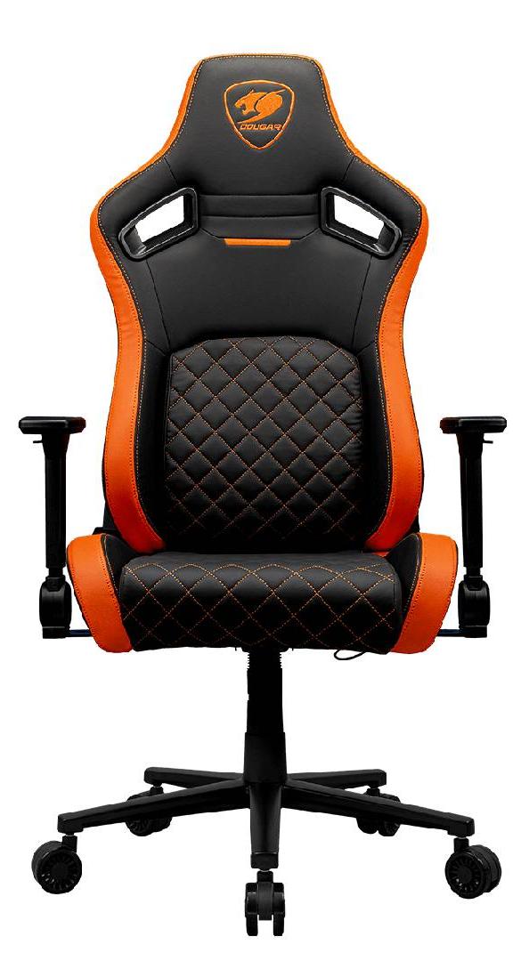 Scaun gaming Cougar - Defensor, negru/portocaliu