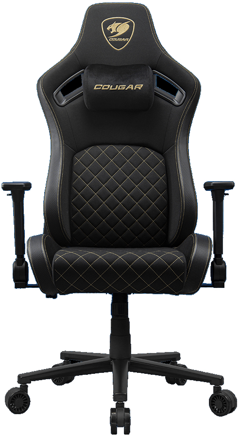 Scaun gaming COUGAR - Defensor Gold F, negru/auriu