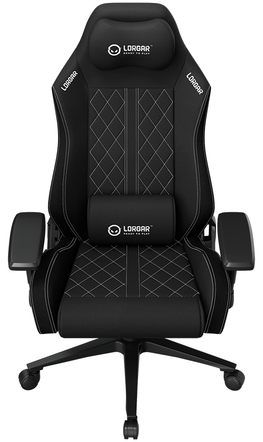 Scaun gaming Lorgar - CHA41, negru/alb
