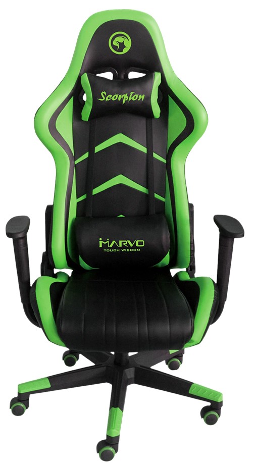 Scaun de gaming Marvo - CH-106, verde/negru