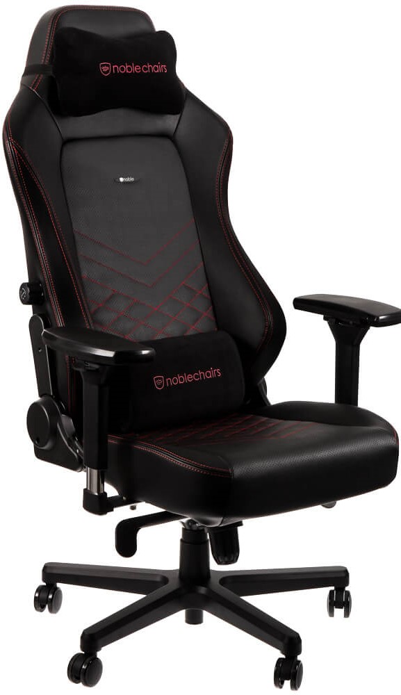 Scaun gaming noblechairs Hero - negru/rosu