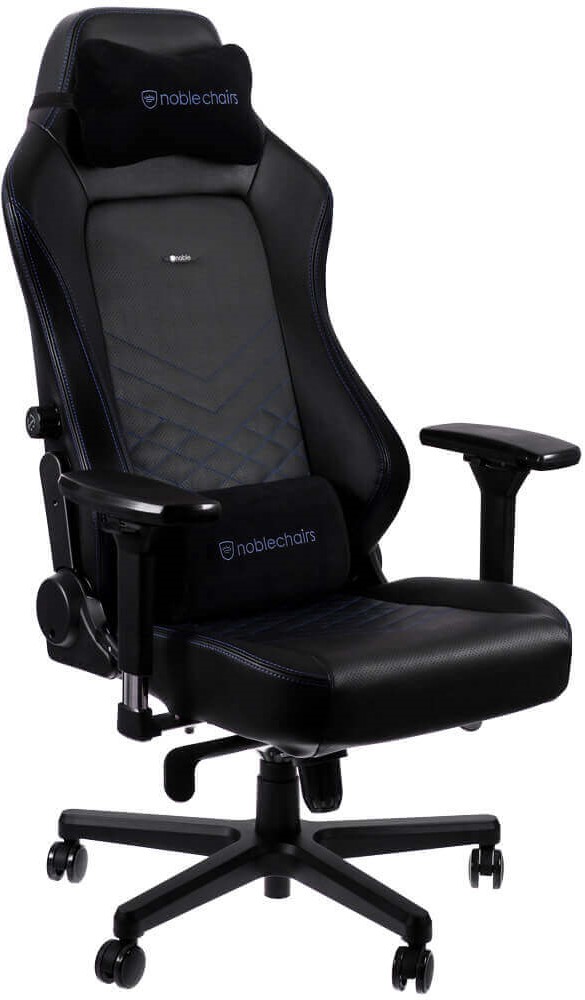 Scaun gaming noblechairs - HERO, negru/albastru