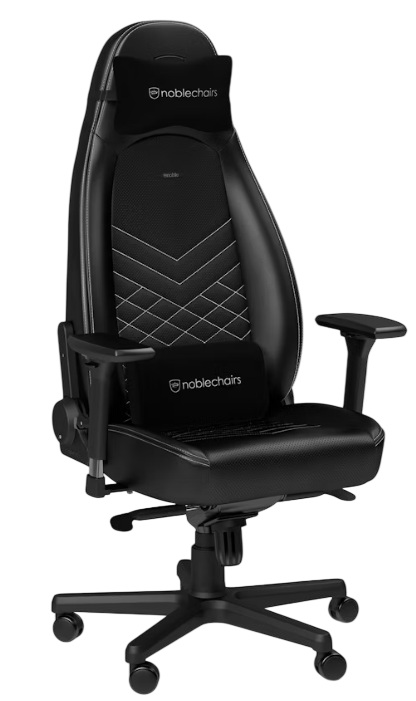 Scaun gaming  noblechairs - ICON,  negru/alb