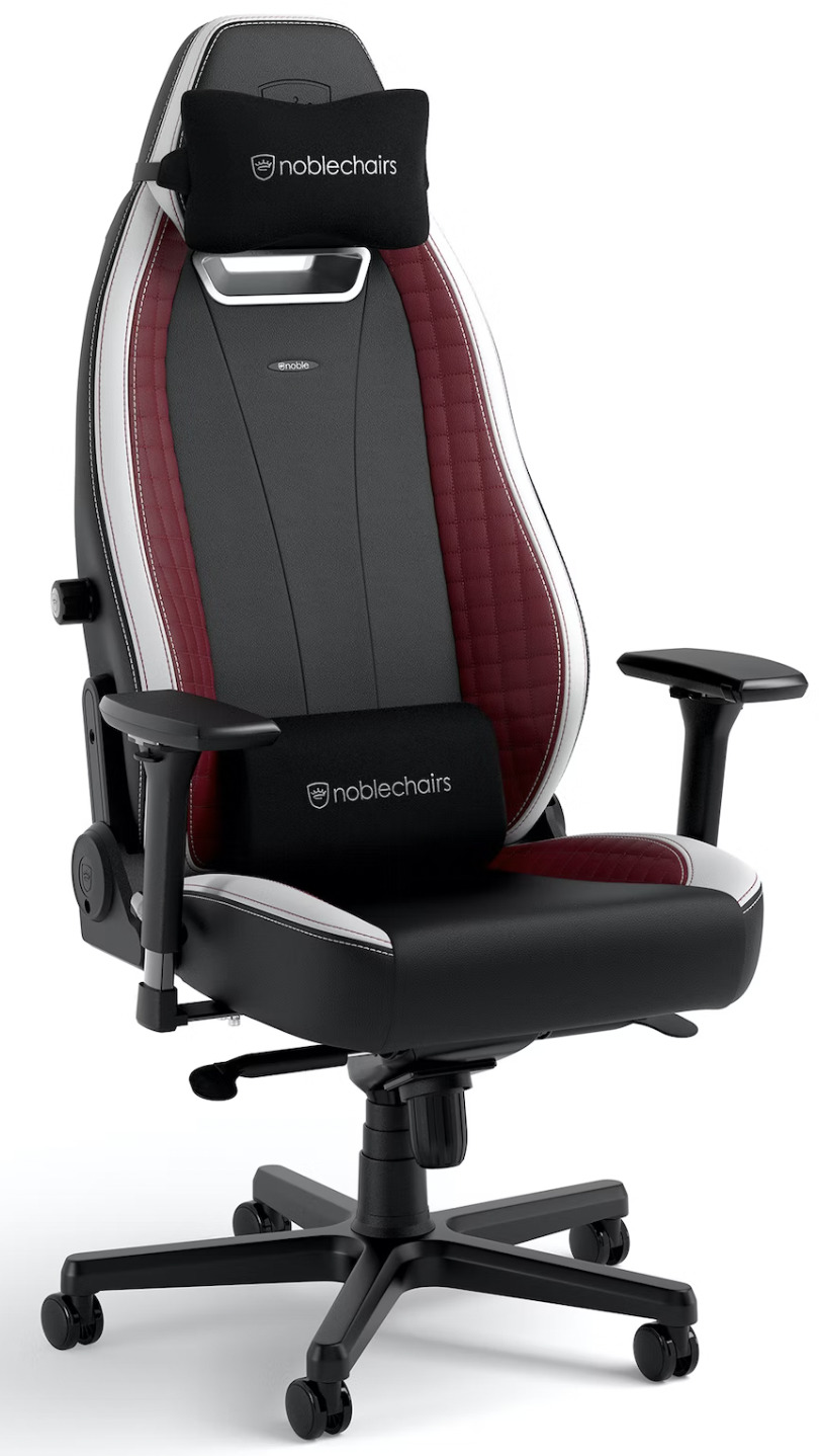 Scaun gaming noblechairs - Legend, Black/White/Red