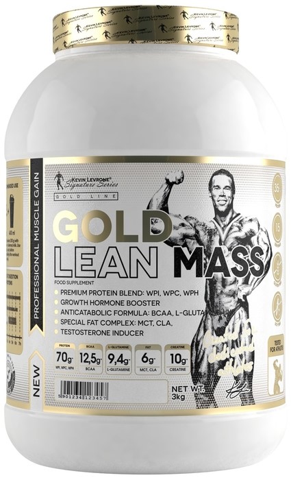 Gold Line Gold Lean Mass, ciocolată, 3 kg, Kevin Levrone