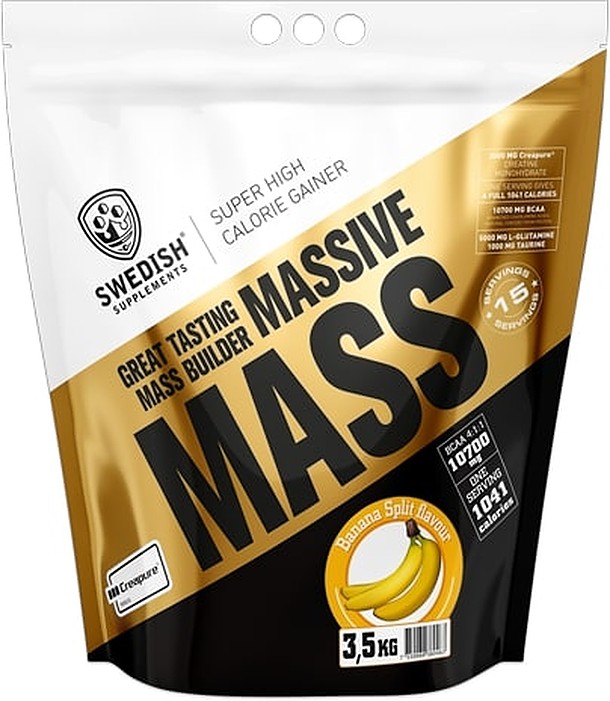Massive Mass, banană, 3.5 kg, Swedish Supplements