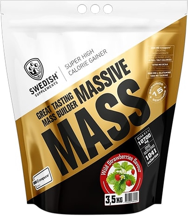 Massive Mass, căpșuni sălbatice, 3.5 kg, Swedish Supplements