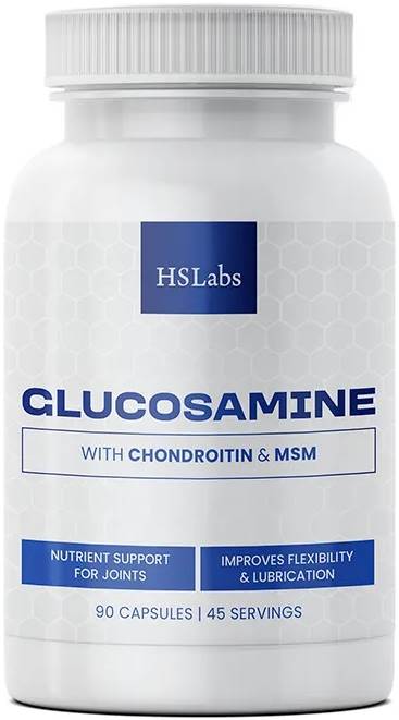 Glucosamine with Chondroitin &amp; MSM, 90 capsule, HS Labs