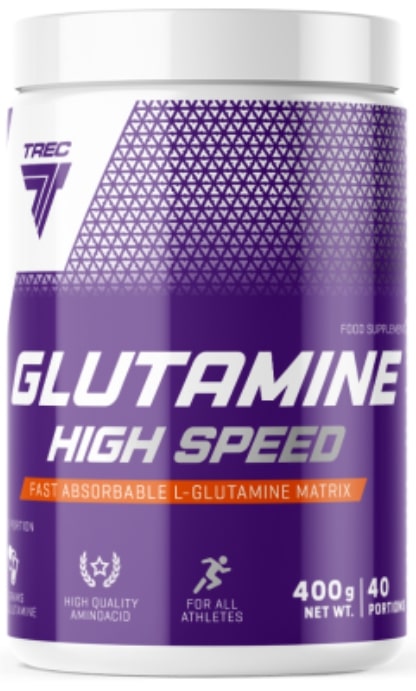 Glutamine High Speed, cireșe și coacăze, 400 g, Trec Nutrition