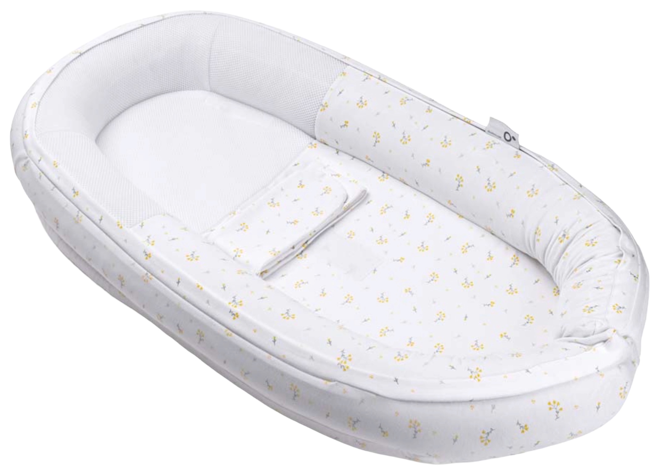 Cuib pentru dormit Doomoo - Cocoon, Flowe Yellow
