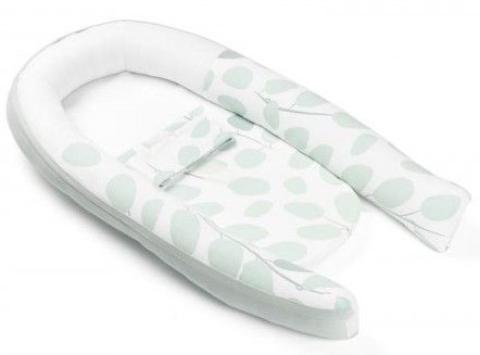 Cuib bebe Doomoo - Cocoon Leaves, Aqua Green