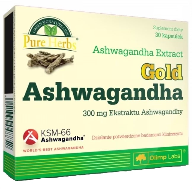Gold Ashwagandha, 300 mg, 30 capsule, Olimp
