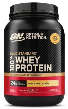 Gold Standard 100% Whey Optimum Nutrition - proteine din zer 100%, vanilie franțuzească, 780 g