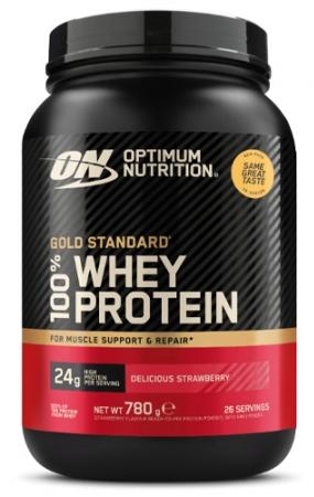 Gold Standard 100% Whey, căpșună, 780 g, Optimum Nutrition