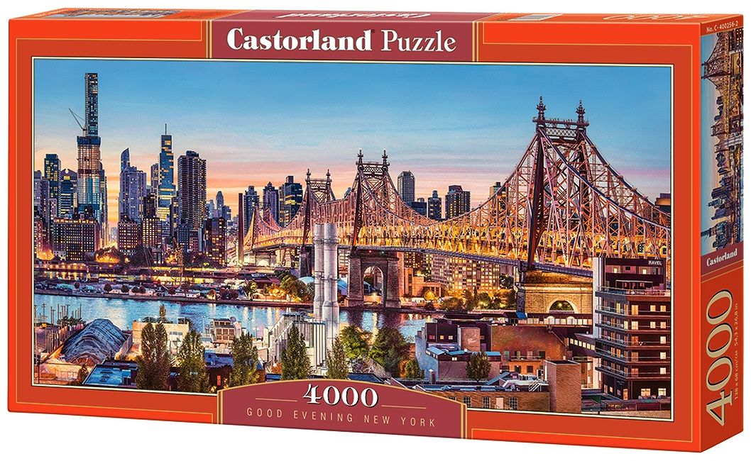 Puzzle panoramic Castorland din 4000 de piese - Bun seara New York