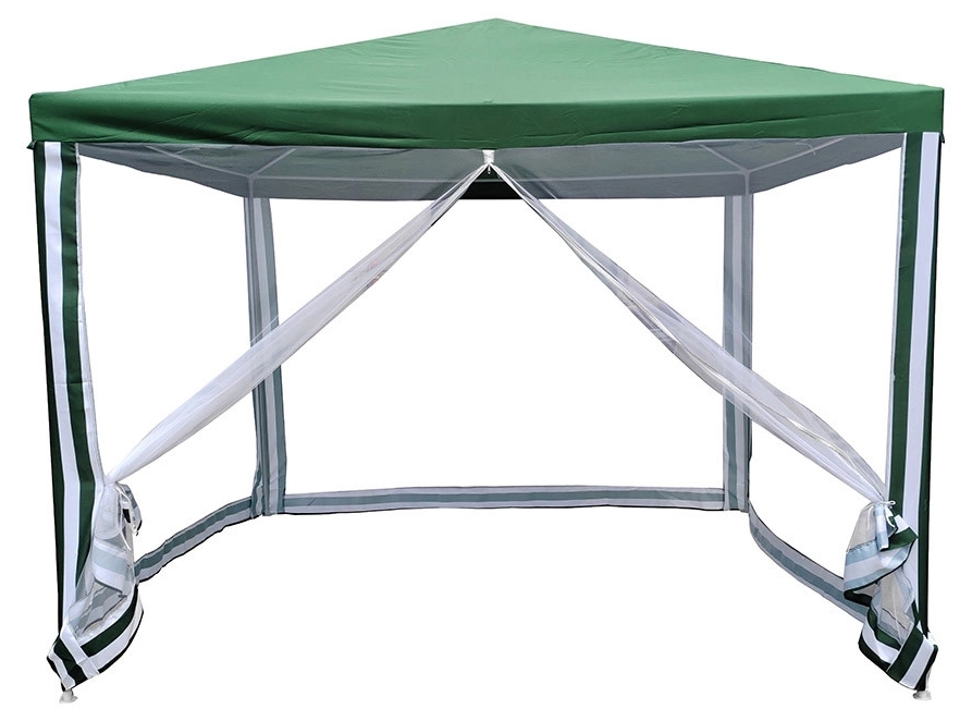 Cort de grădină Muhler - G1015-NET, 300 x 300 cm, cu plase, verde