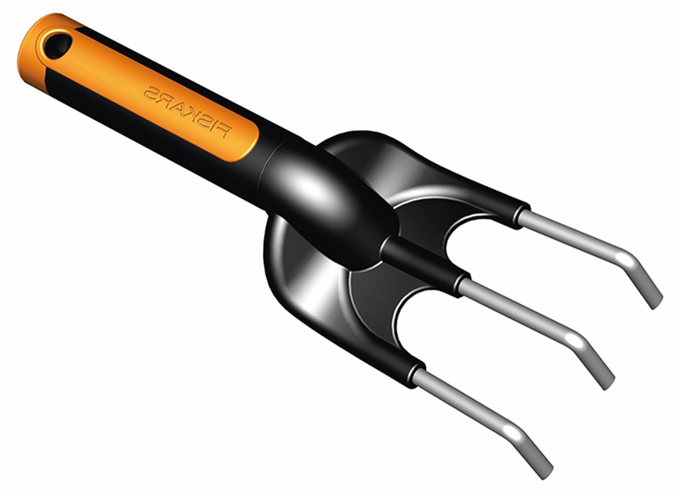 Cultivator de grădină Fiskars - Premium Planters, 3 dinți, 25 cm