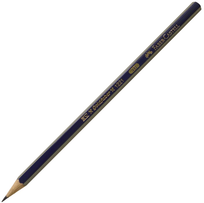 Creion grafit Faber-Castell Goldfaber - 2B, 1221
