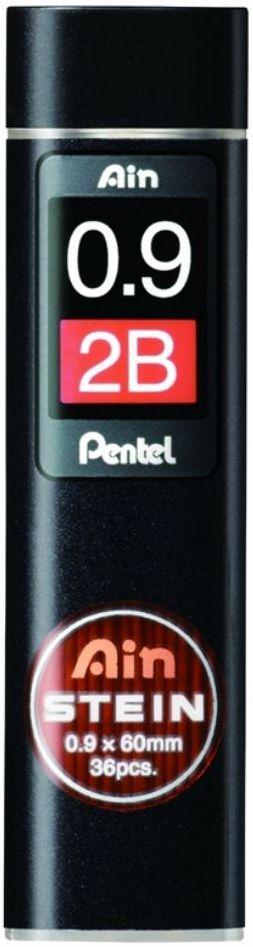 Graffiti de rezervă Pentel - Ain Stein, 2B, 0.9 mm, 36 bucăți