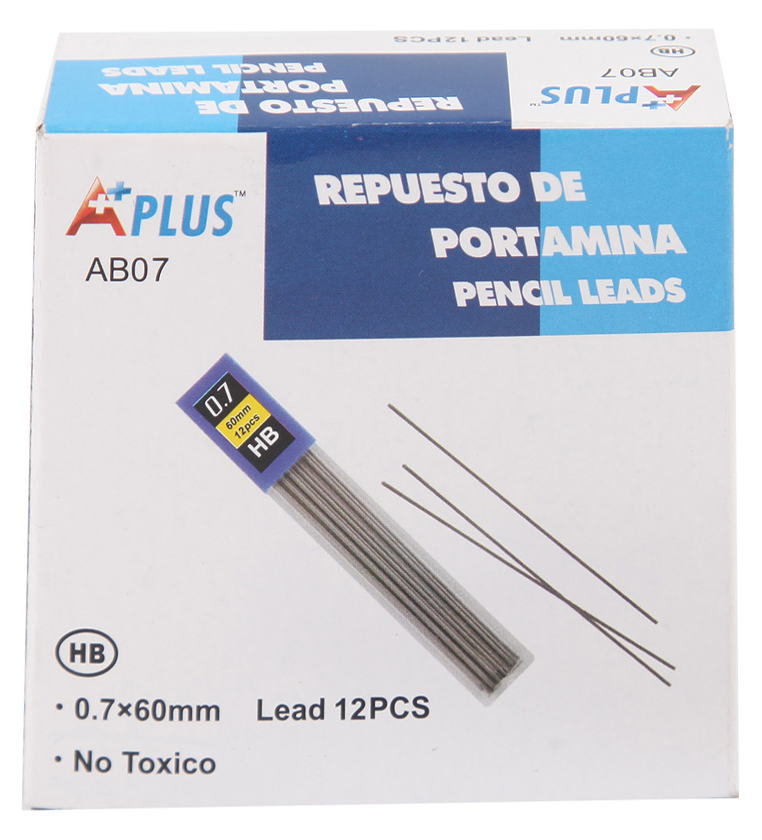 Grafitti pentru creion automatic Beifa - HB, 0.7 mm, 12 bucati
