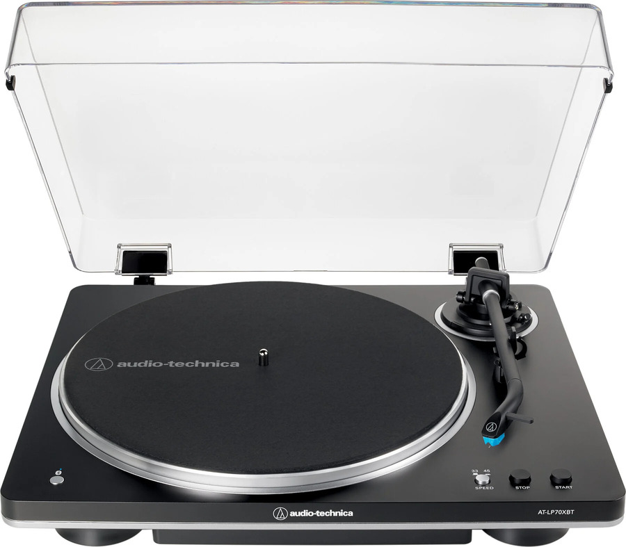 Pick-up  Audio-Technica - AT-LP70, automat, negru/argintiu