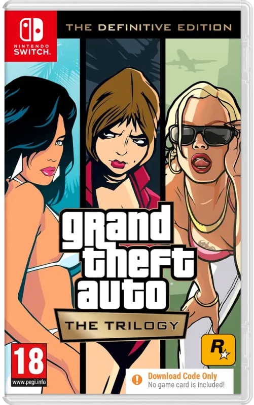 Grand Theft Auto: The Trilogy - Cod în cutie - Definitive Edition (Nintendo Switch)