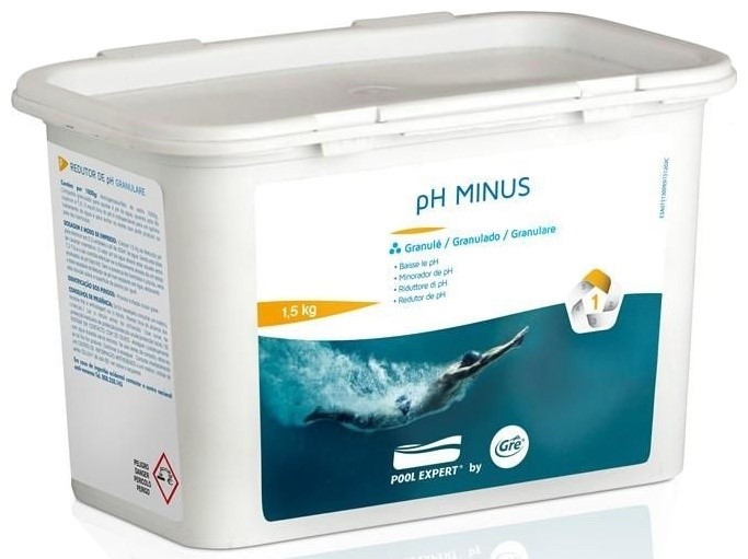 Granulat pentru scăderea pH-ului apei Gre - pH Minus, 1.5 kg
