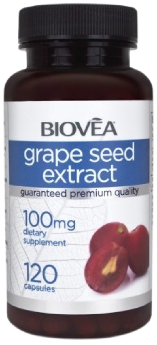 Grape Seed Extract, 100 mg, 120 capsule, Biovea