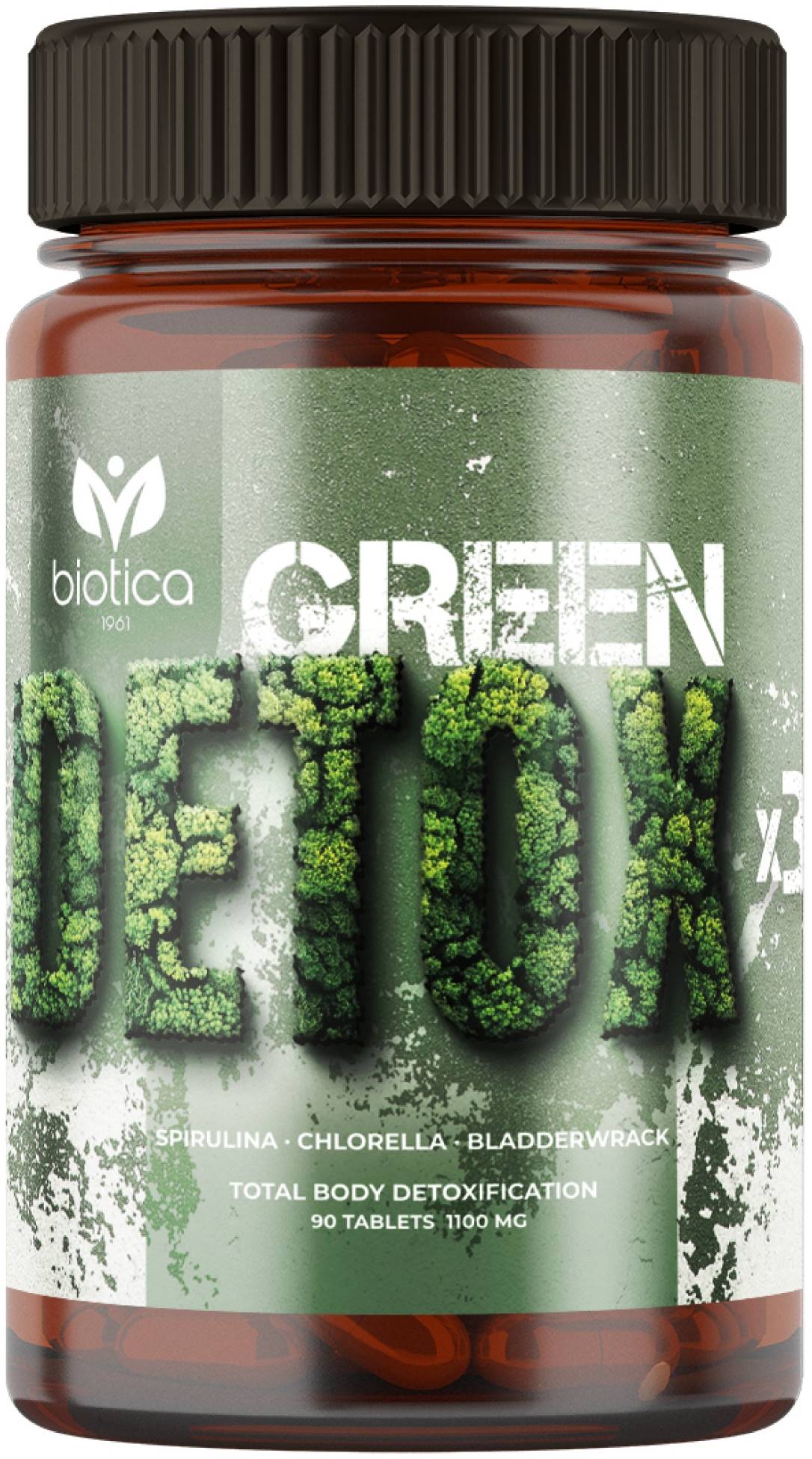 Green Detox х 3, 1100 mg, 90 tablete, Biotica 1961
