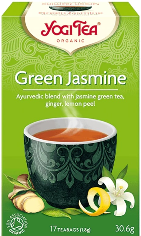 Ceai verde de dimineață cu iasomie, 17 pliculețe, Yogi Tea