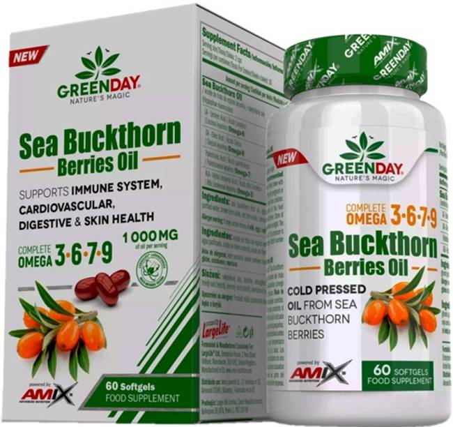 GreenDay Sea Buckthorn Berries Oil, 60 capsule moi, Amix