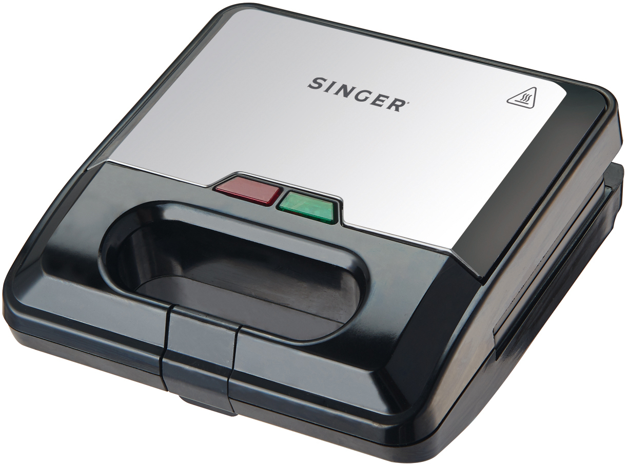 Grătar Singer - SMW-7520, 750W, antiaderent, argintiu/negru