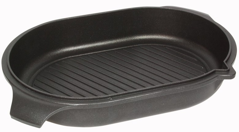 Tavă cu grătar AMT - 64228, 42 х 28 cm, 3 L, negru