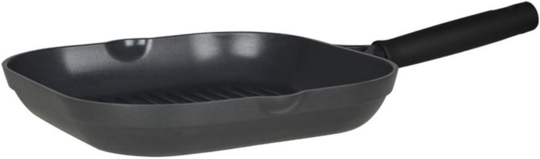 Tigaie grill din aluminiu turnat cu înveliș ceramic antiaderent Estia - 28 cm