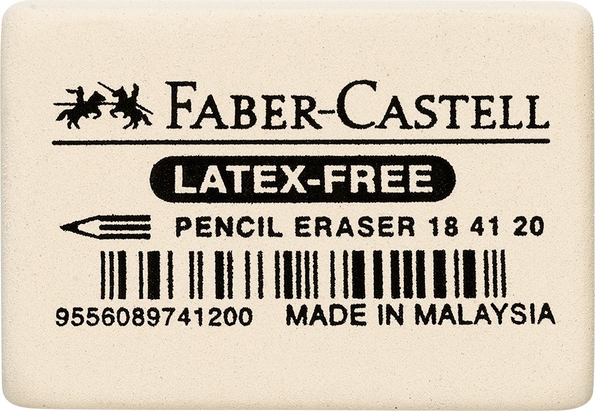 Gumă de șters Faber-Castell - 7041-20, mare, albă