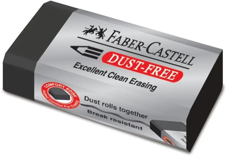 Ștergător Faber-Castell - Dust-Free, negru