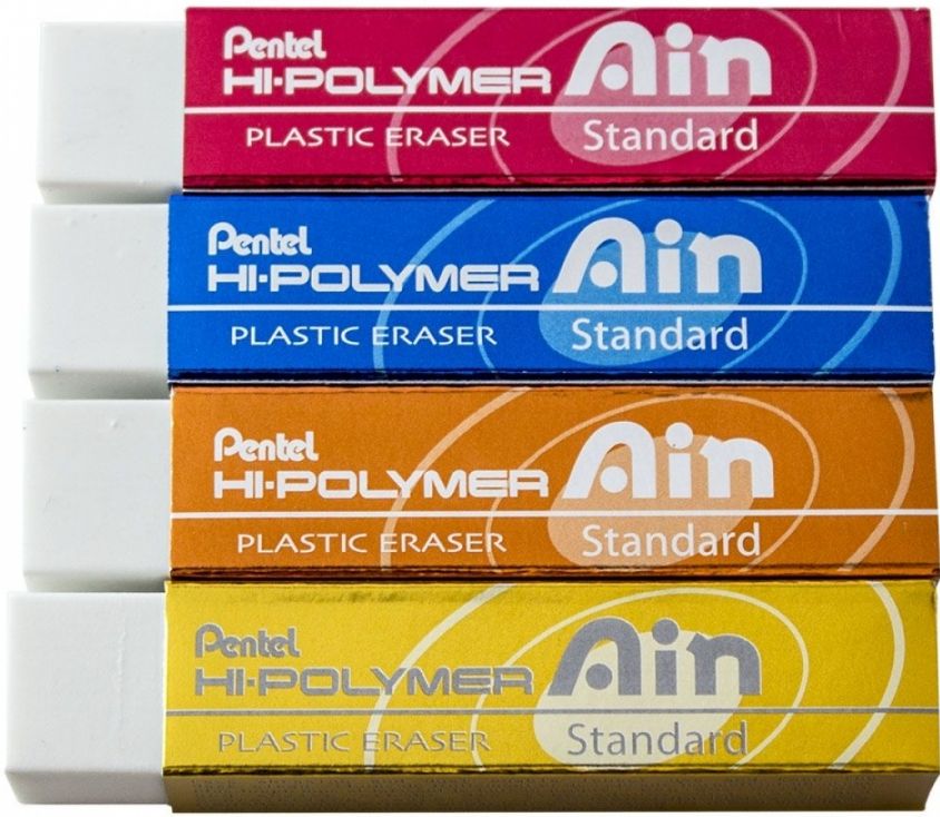 Radiera Pentel - ZETH07 AIN, HI-Polymer, Sortiment