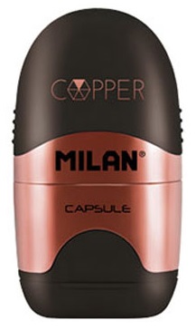 Radiera cu ascutitoare Milan - Copper, sortiment