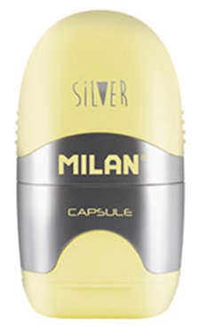 Radiera cu ascutitoare Milan - Silver, sortiment