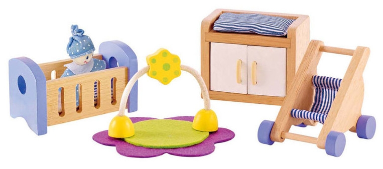 Set min mobilier din lemn Hape - Mobilier pentru camera bebelusului