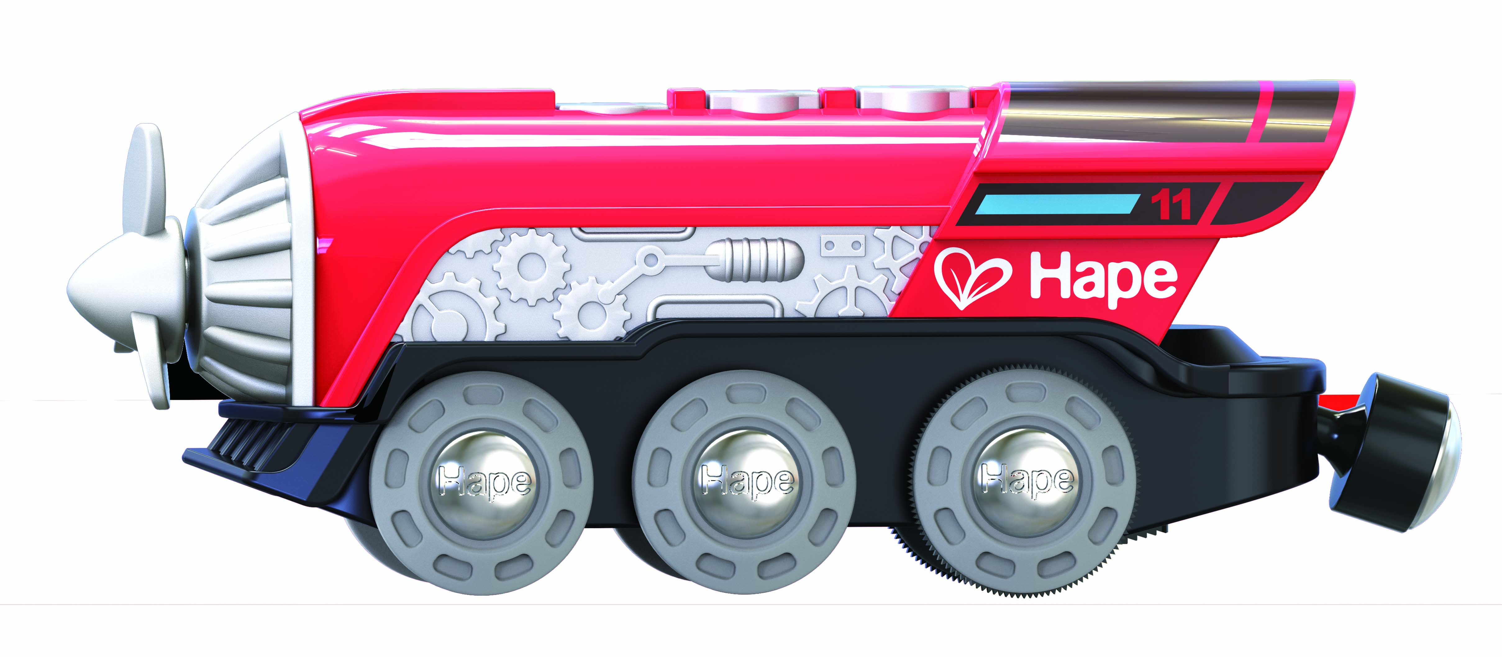 Jucarie din lemn Hape - Locomotiva cu elice