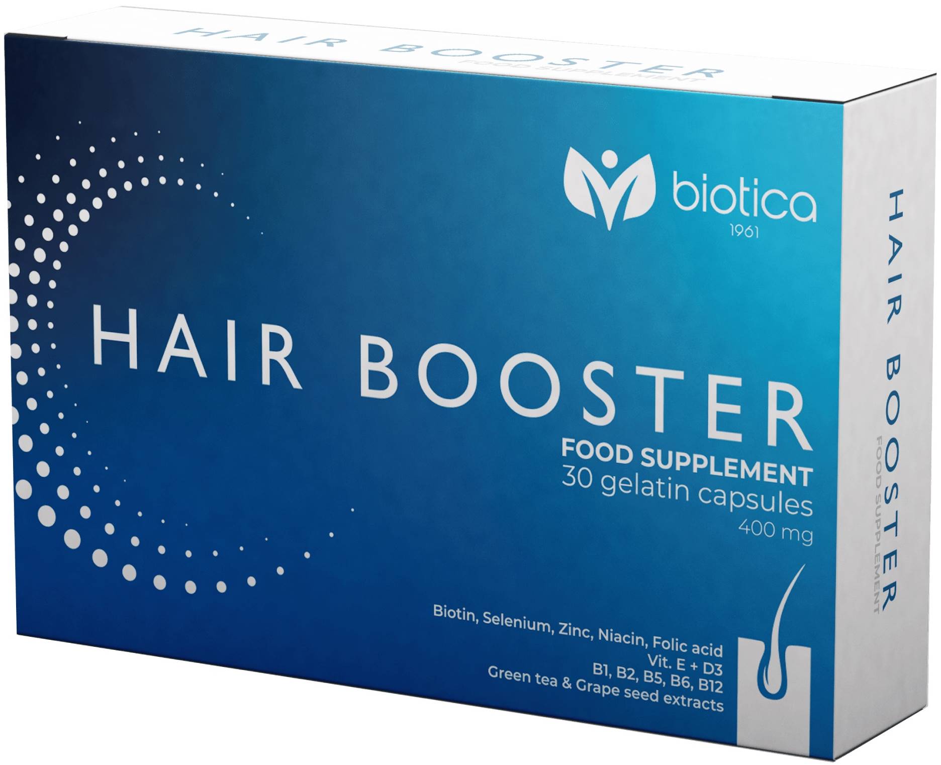 Hair Booster, 400 mg, 30 capsule de gelatină, Biotica 1961